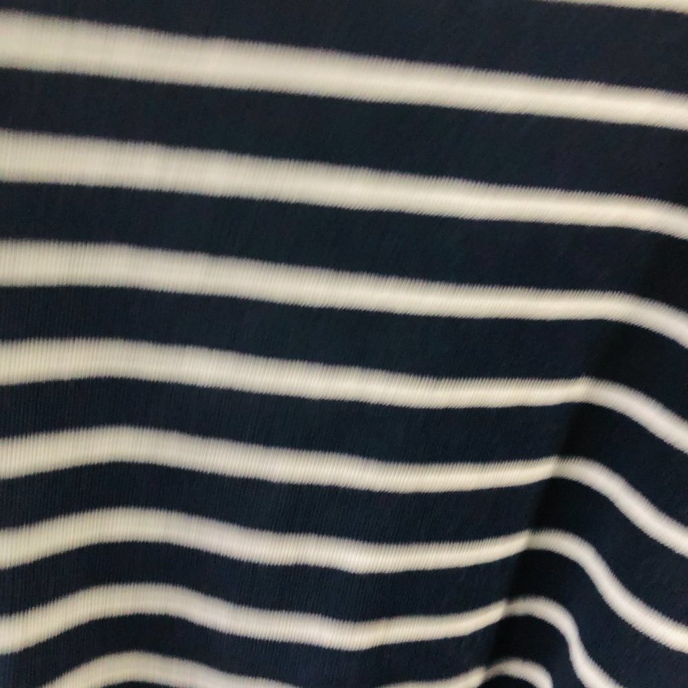 J. Crew Mercantile Small Blue & White Striped Top - Picture 4 of 7